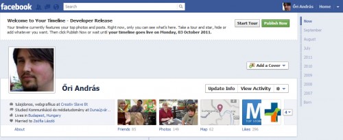 Facebook Timeline Tour 1