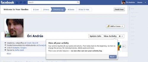 Facebook Timeline Tour 4