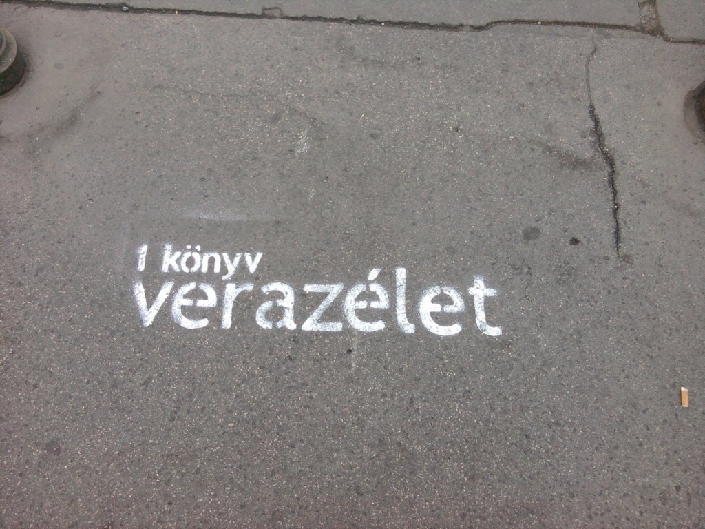 Verazélet utcai gerillamarketing