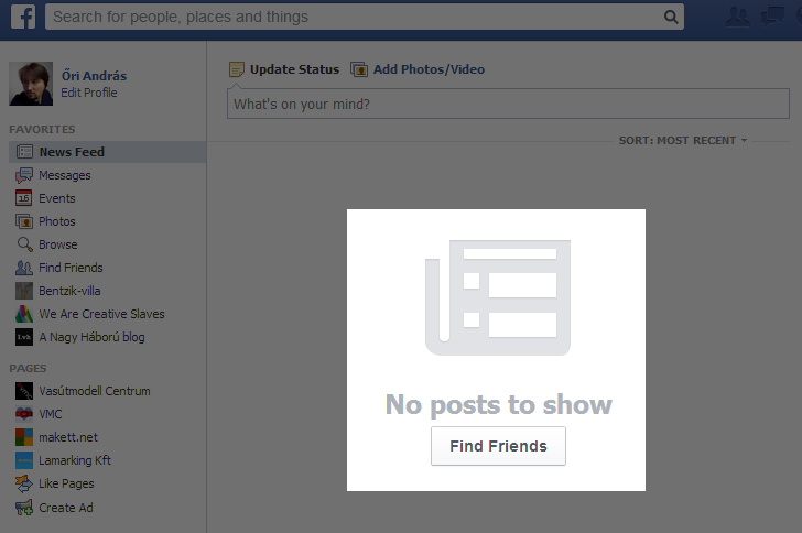 Facebook: találj barátokat!