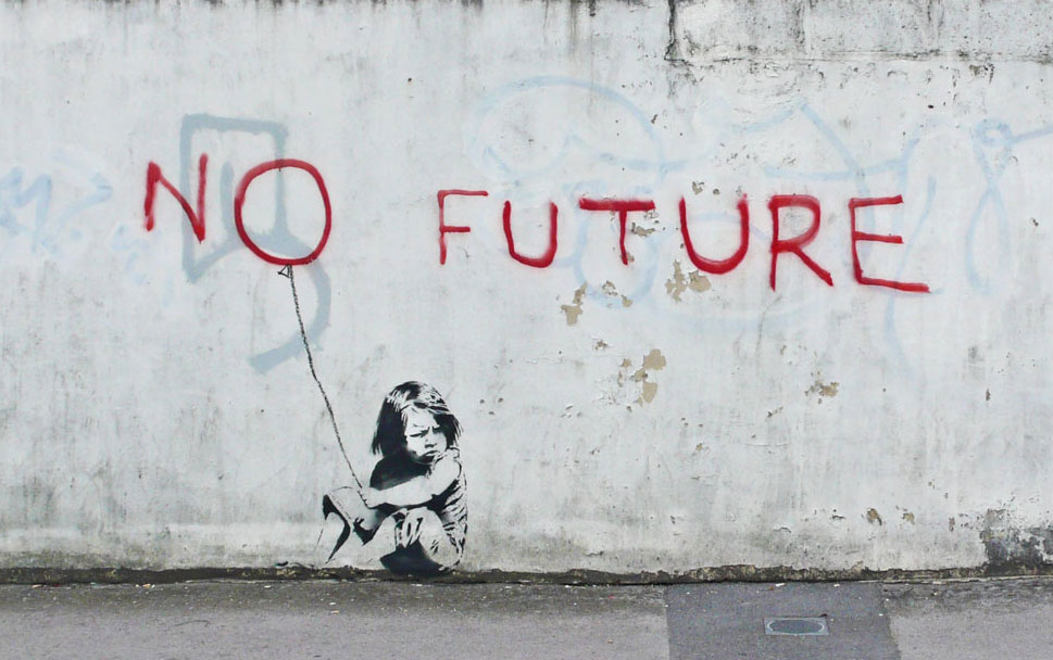 No future by Banksy